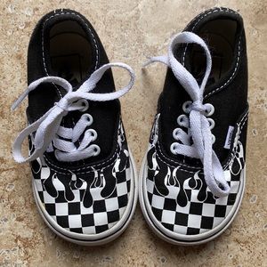 Vans - Toddler size 6.0 black and white